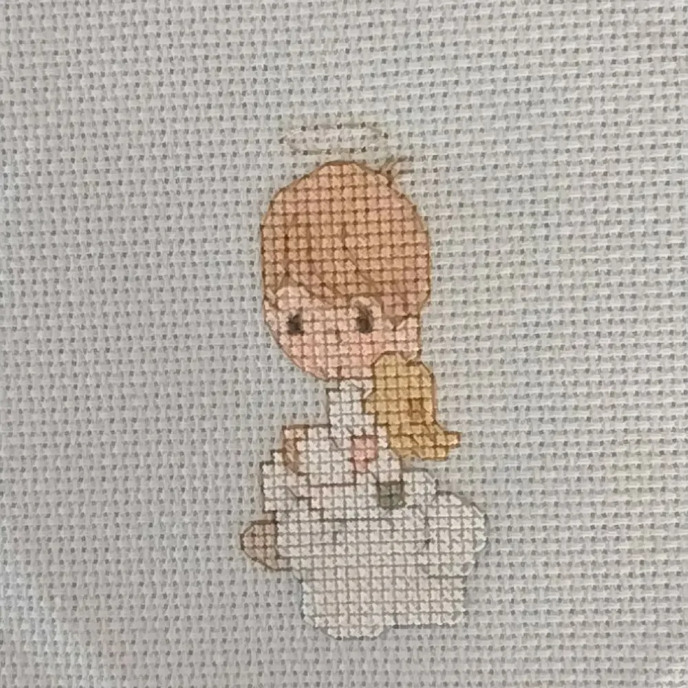 Cross Stitch Precious Moments Patterns & Aida Lot